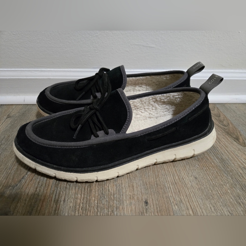 Cole Haan Men's  Generation Zerøgrand Rec Slipper - Suede Black 10.5M